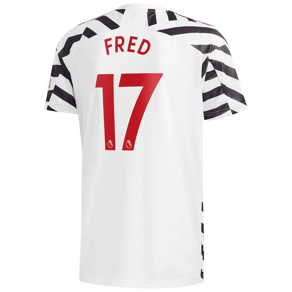 Camiseta Manchester United NO.17 Fred Replica Tercera Ropa 2020/21 Blanco